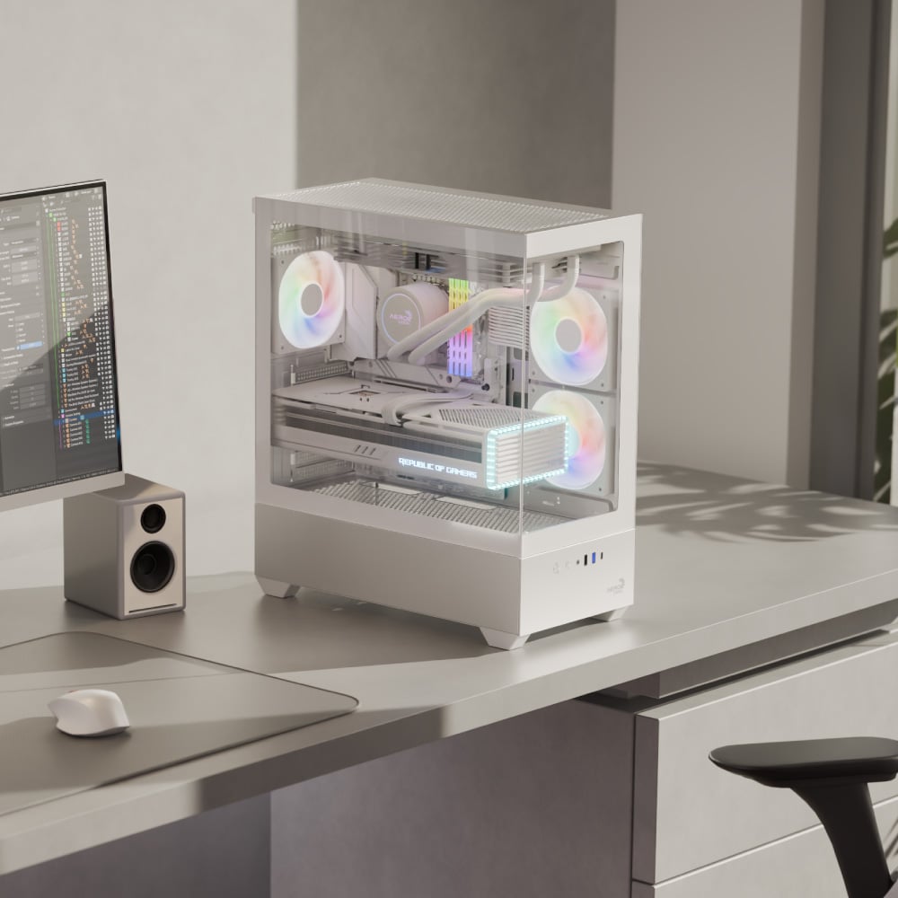 Gabinete Aerocool P500D detalle del chasis