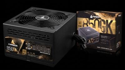 Fuente de poder gamer Iceberg 850GK 850W 80 Plus Gold con empaque