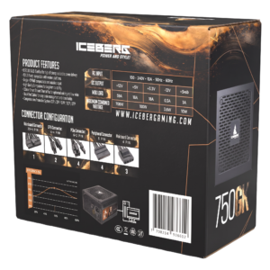 Conectores de la fuente de poder 750W Gold Iceberg