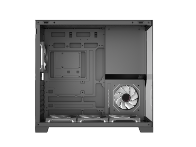Vista interior y ventiladores aRGB del chasis Iceberg Crystal Pulse